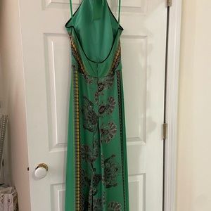 BCBG green multi color maxi dress or gown
